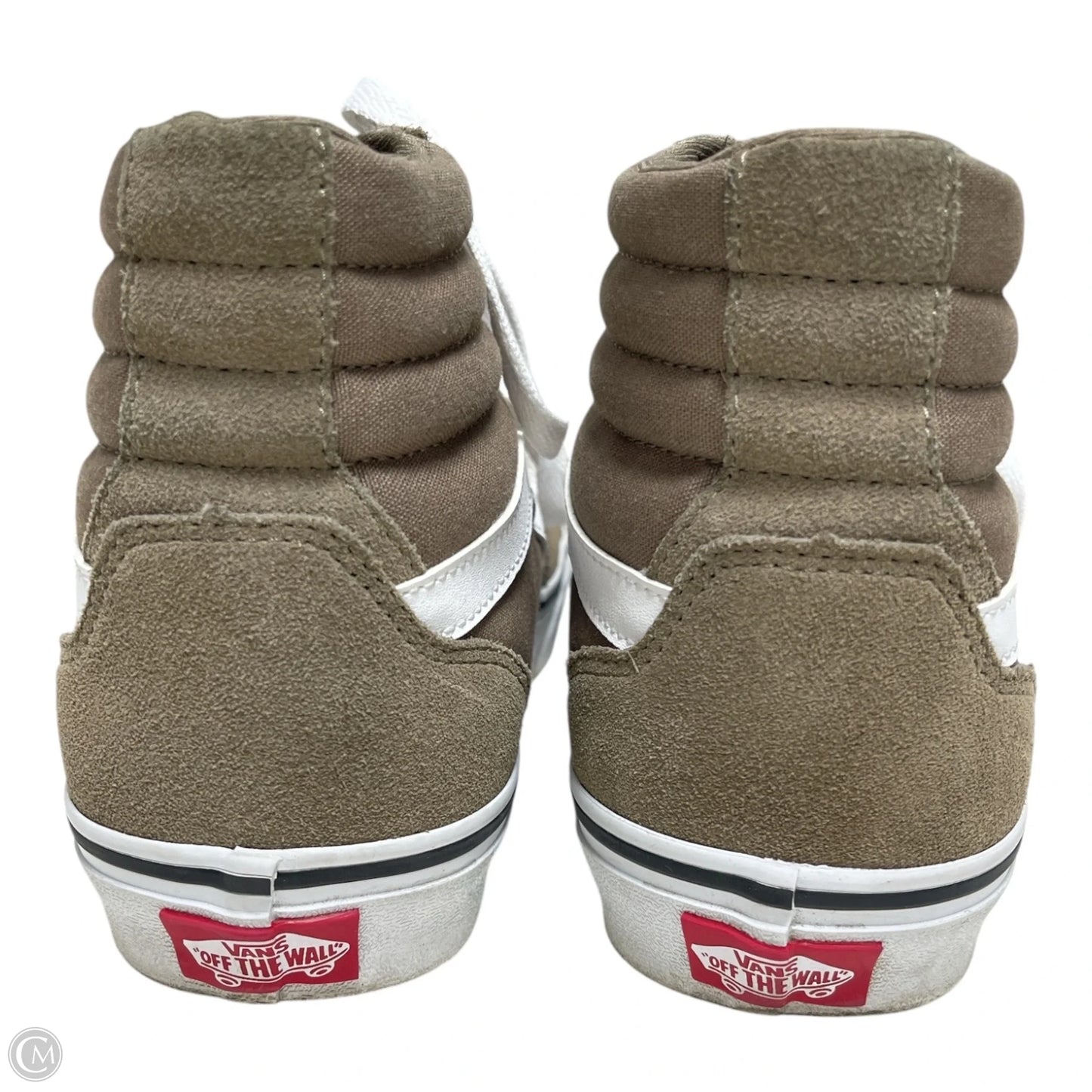 Shoes Sneakers By Vans In Brown & White, Size: 10
