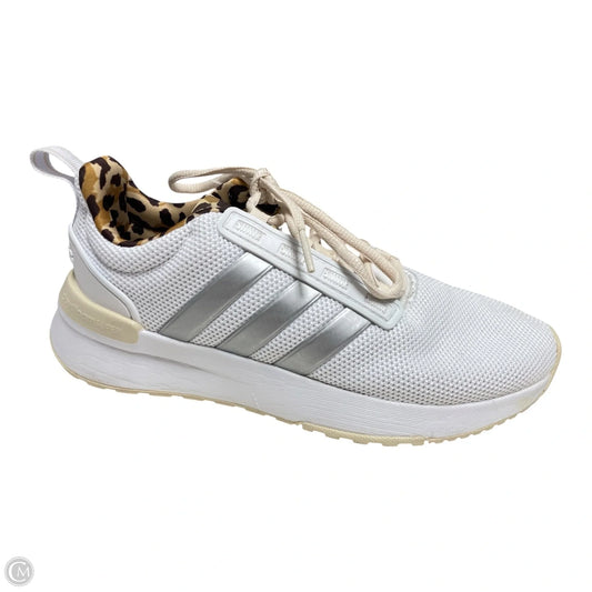 Shoes Sneakers By Adidas In Tan & White, Size: 6.5