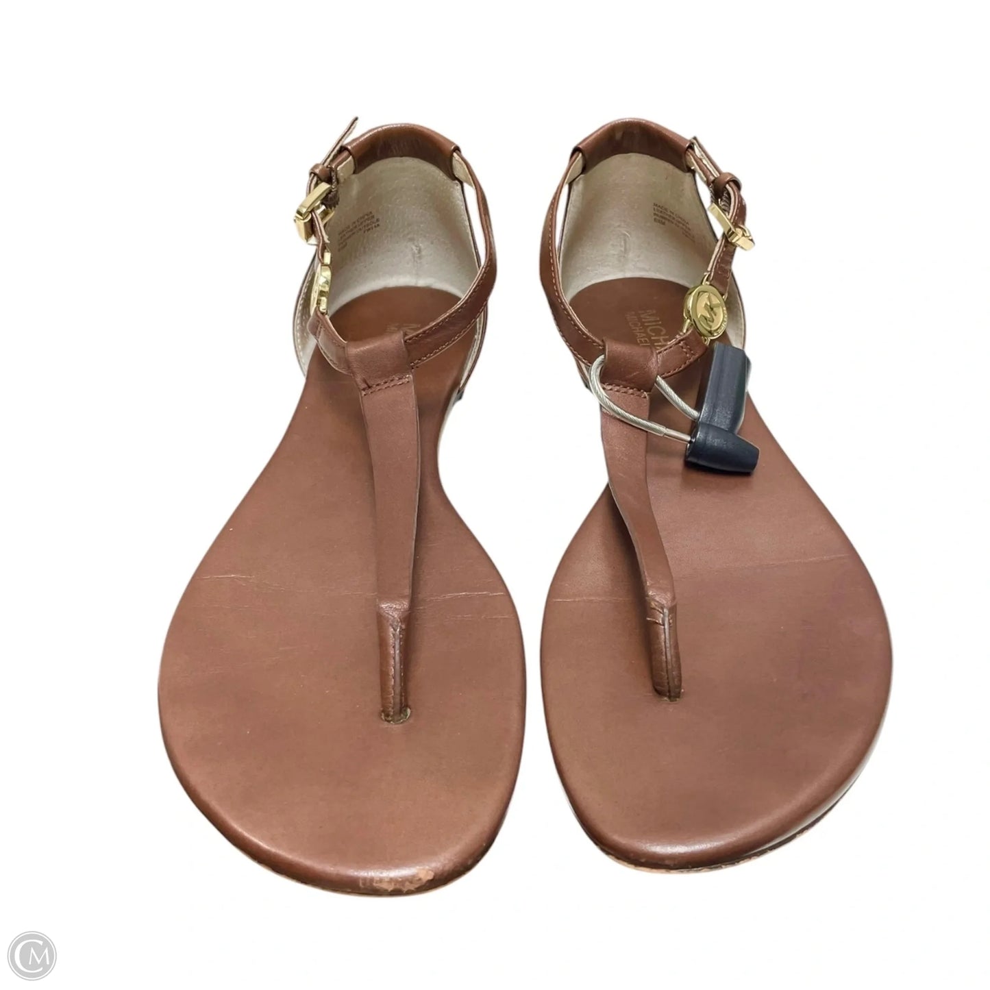 Sandals Flats By Michael By Michael Kors In Brown, Size: 6.5