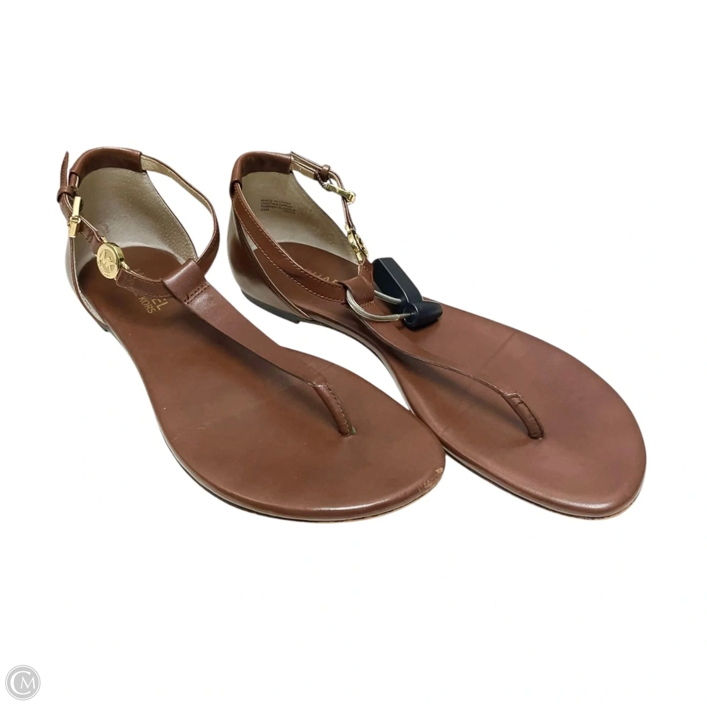 Sandals Flats By Michael By Michael Kors In Brown, Size: 6.5
