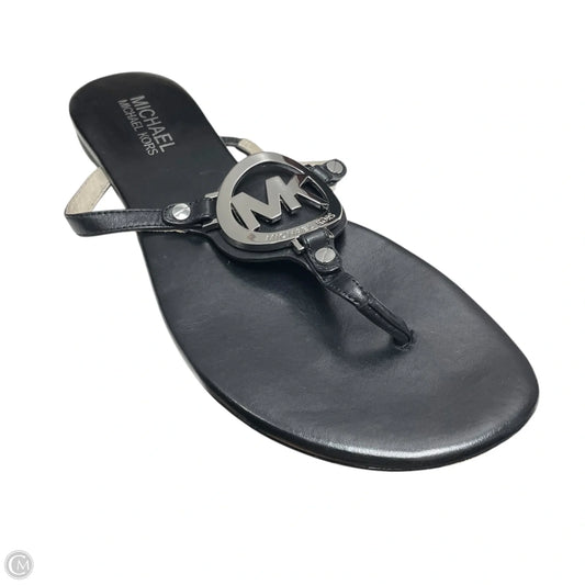 Sandals Flats By Michael By Michael Kors In Black, Size: 6.5