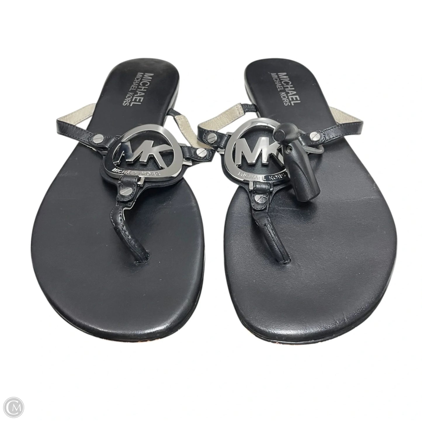 Sandals Flats By Michael By Michael Kors In Black, Size: 6.5