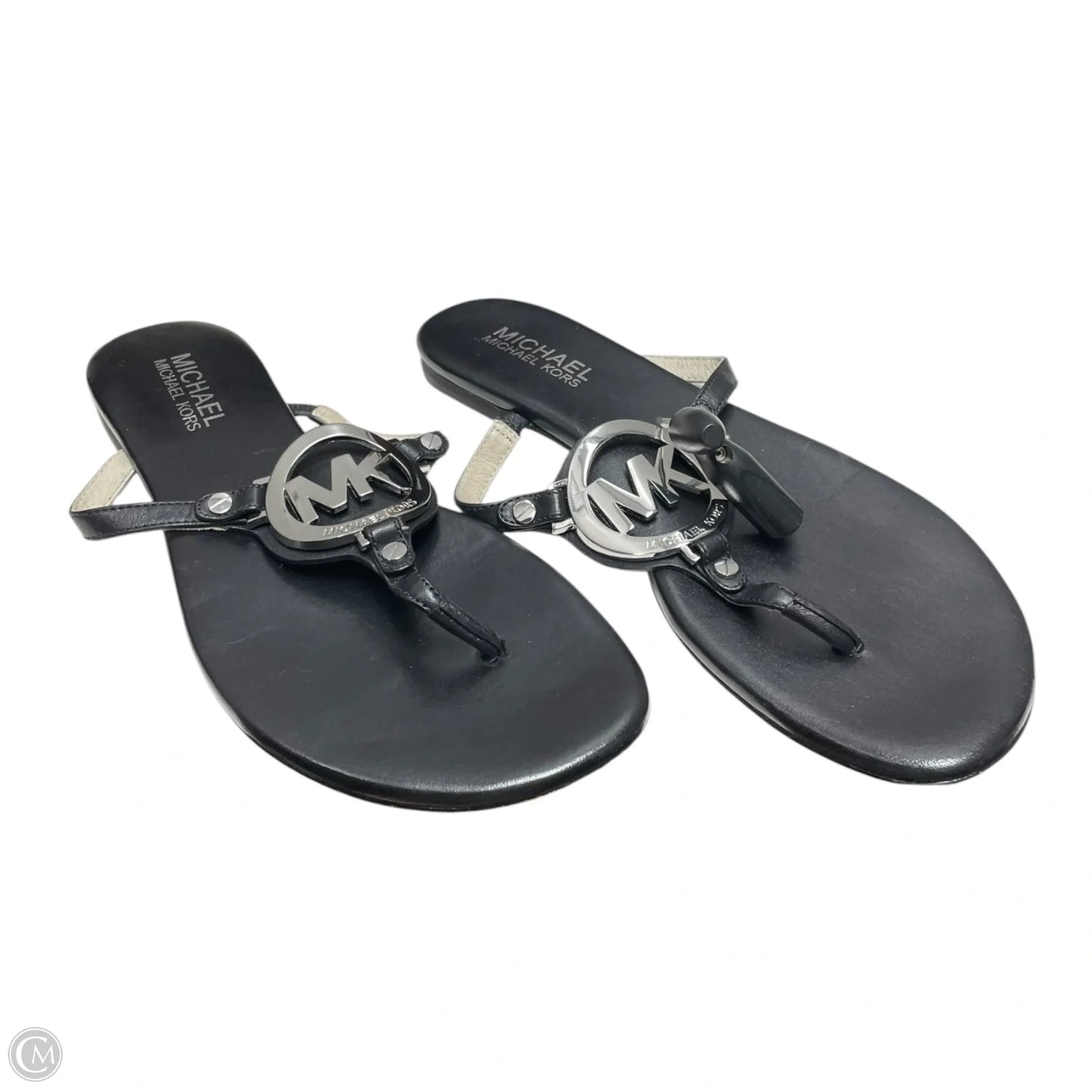 Sandals Flats By Michael By Michael Kors In Black, Size: 6.5