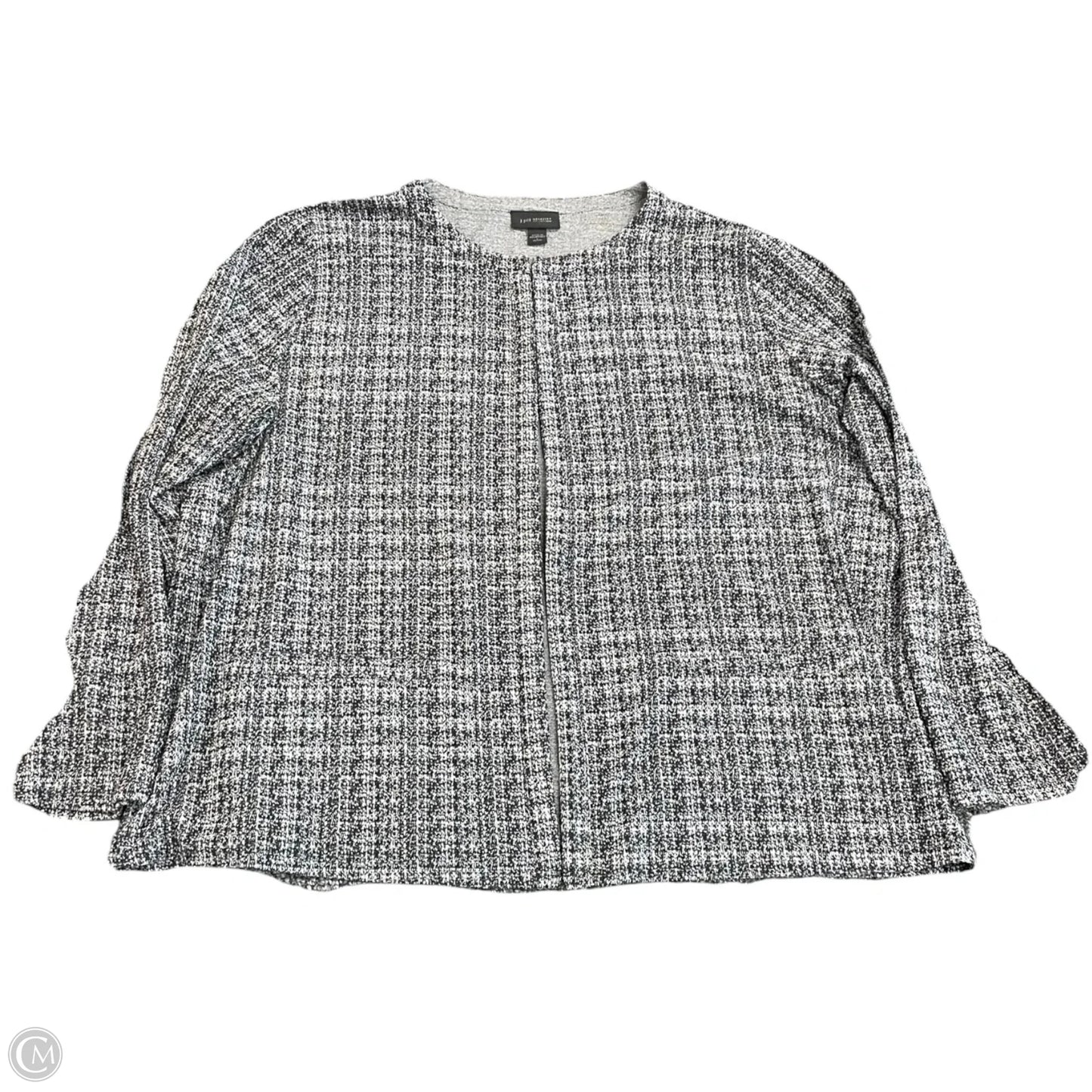 Cardigan By J. Jill In Black & White, Size: Lp