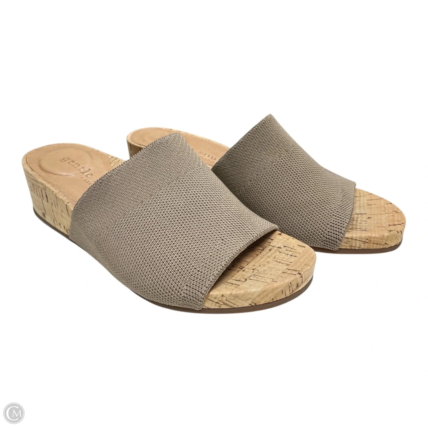 Sandals Heels Wedge By Gentle Souls In Tan, Size: 8