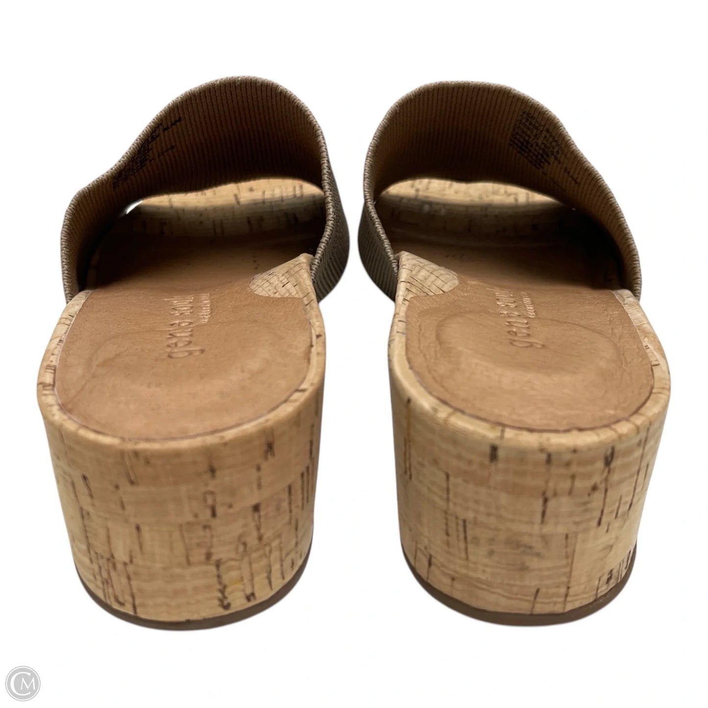 Sandals Heels Wedge By Gentle Souls In Tan, Size: 8