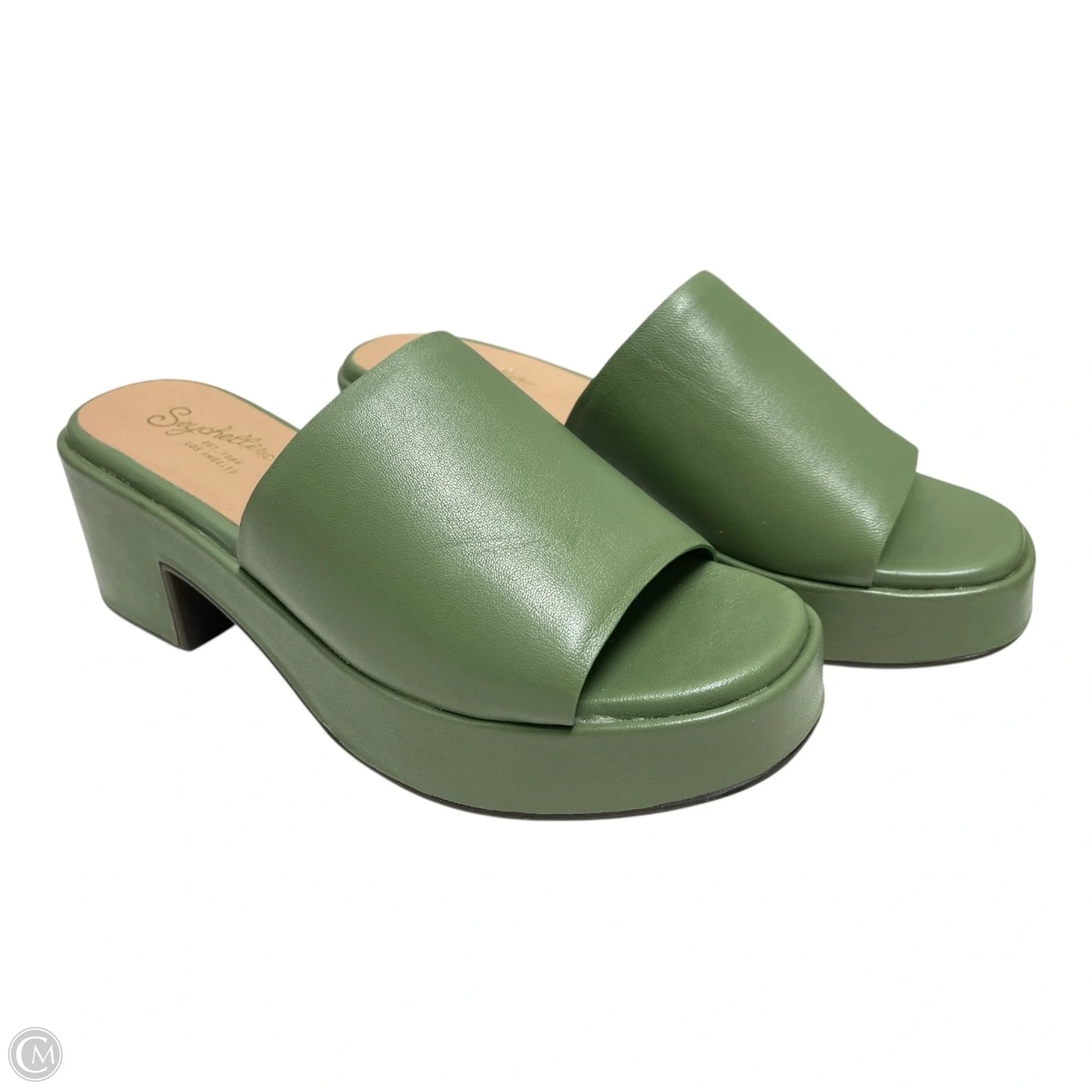 Sandals Heels Block By Seychelles In Green, Size: 8