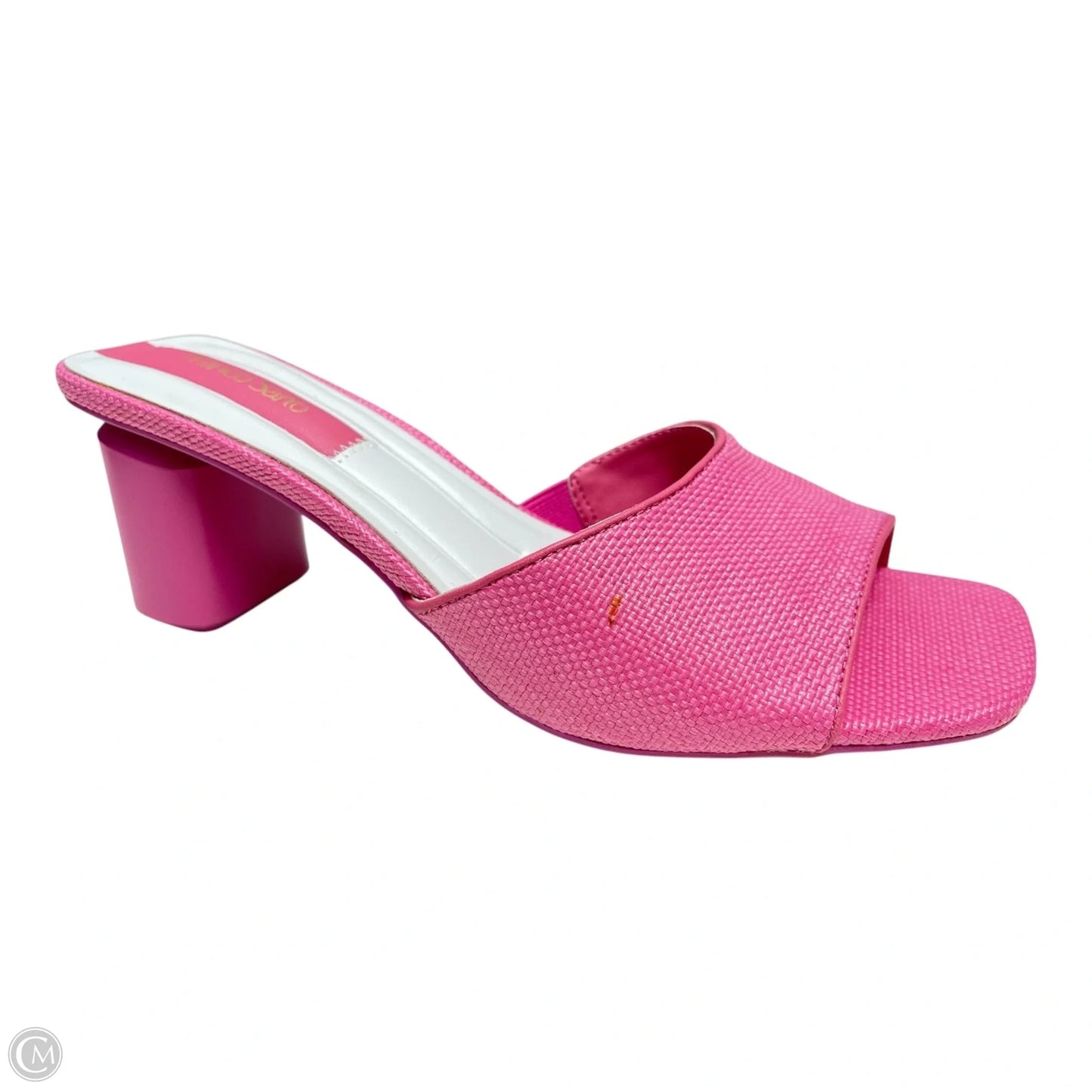 Sandals Heels Block By Franco Sarto In Pink, Size: 9