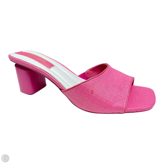 Sandals Heels Block By Franco Sarto In Pink, Size: 9