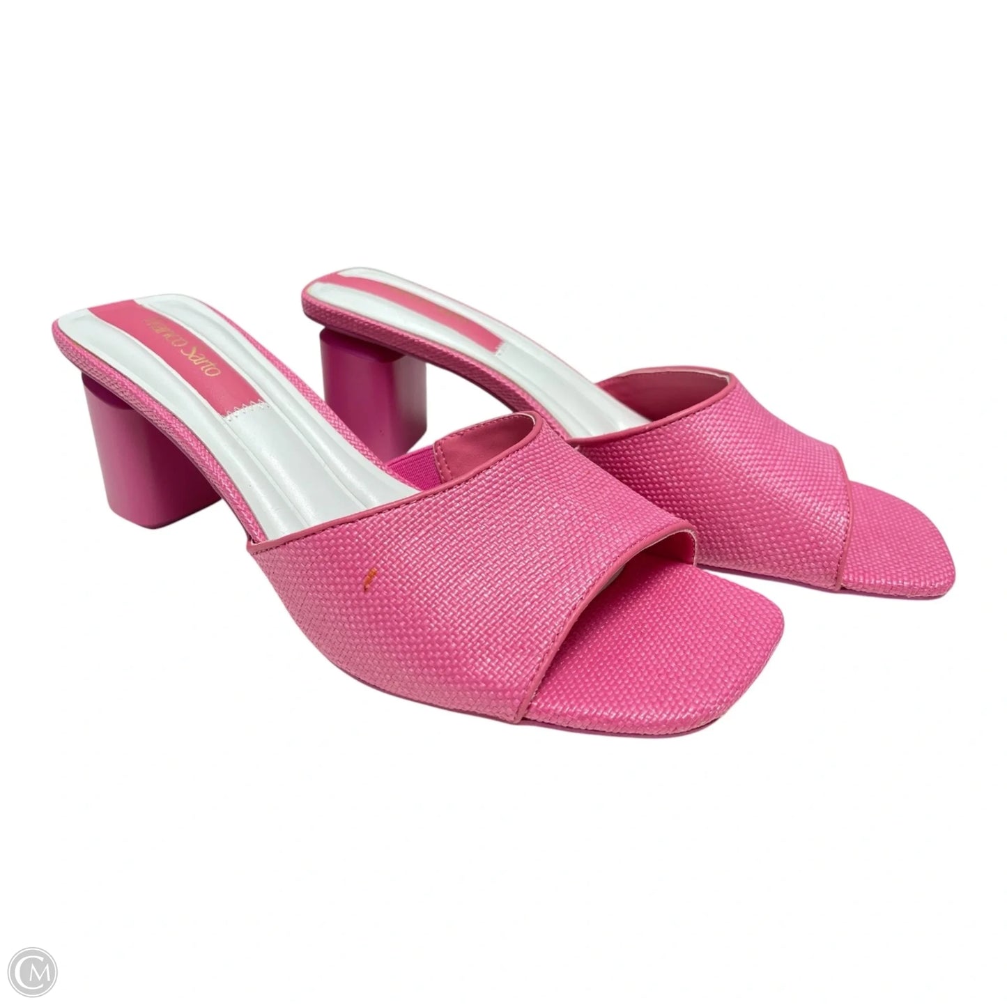 Sandals Heels Block By Franco Sarto In Pink, Size: 9