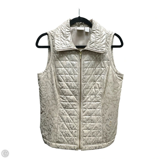 Vest Puffer & Quilted By Zenergy By Chicos In Grey, Size: S
