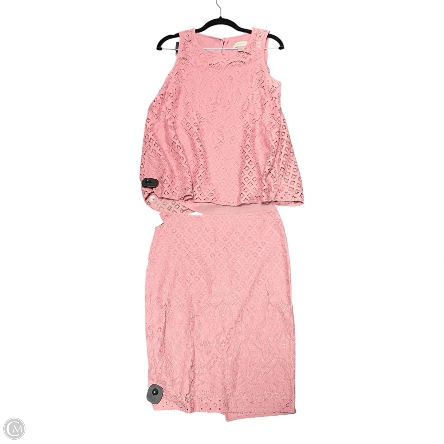 Skirt Set 2pc By Loft In Pink, Size: Xs