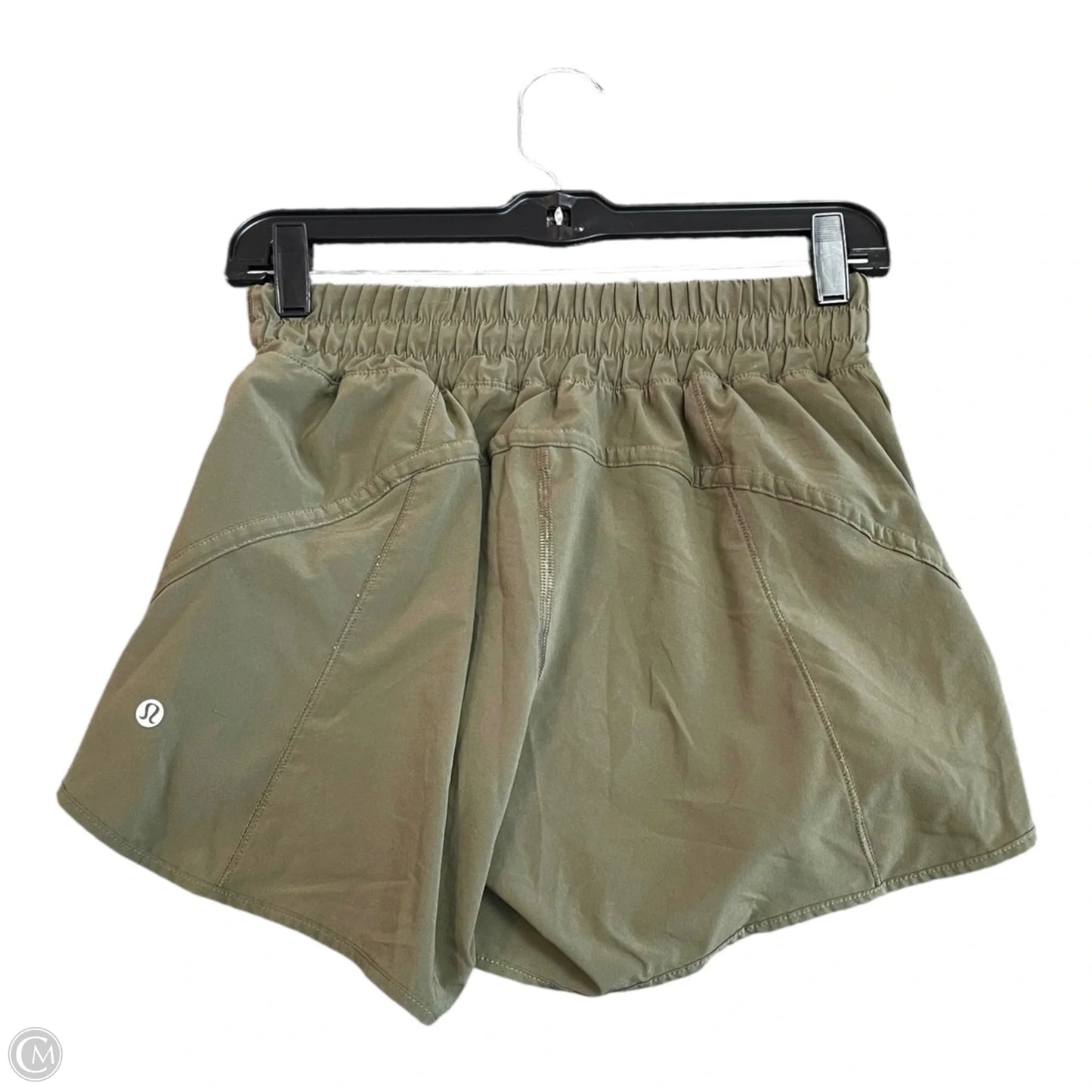 Athletic Shorts By Lululemon In Green, Size: 6