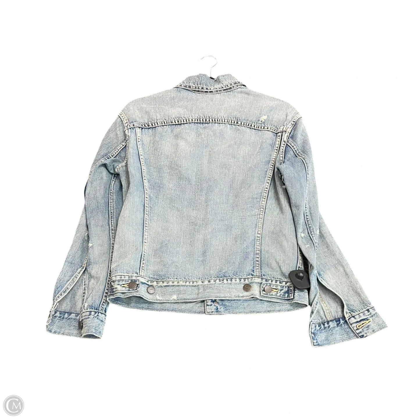 Jacket Denim By Able In Blue, Size: S