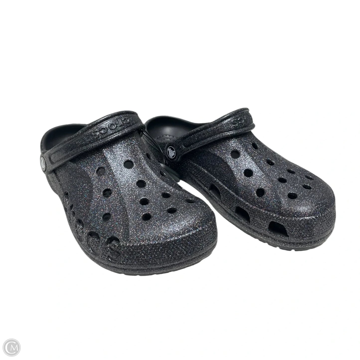 Sandals Flats By Crocs In Black, Size: 7