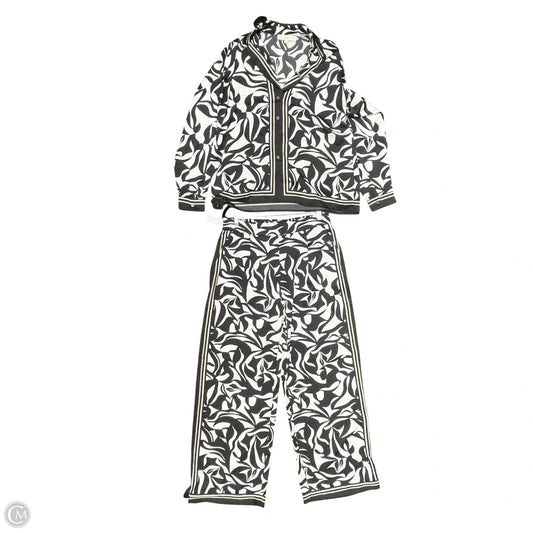 Pants Set 2pc By Loft In Black & White, Size: S