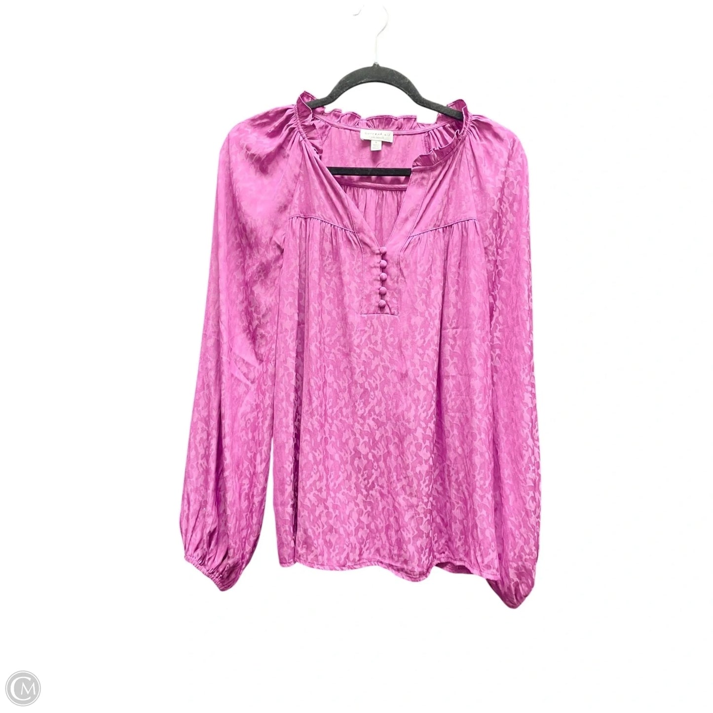 Top Long Sleeve By Current Air In Purple, Size: S