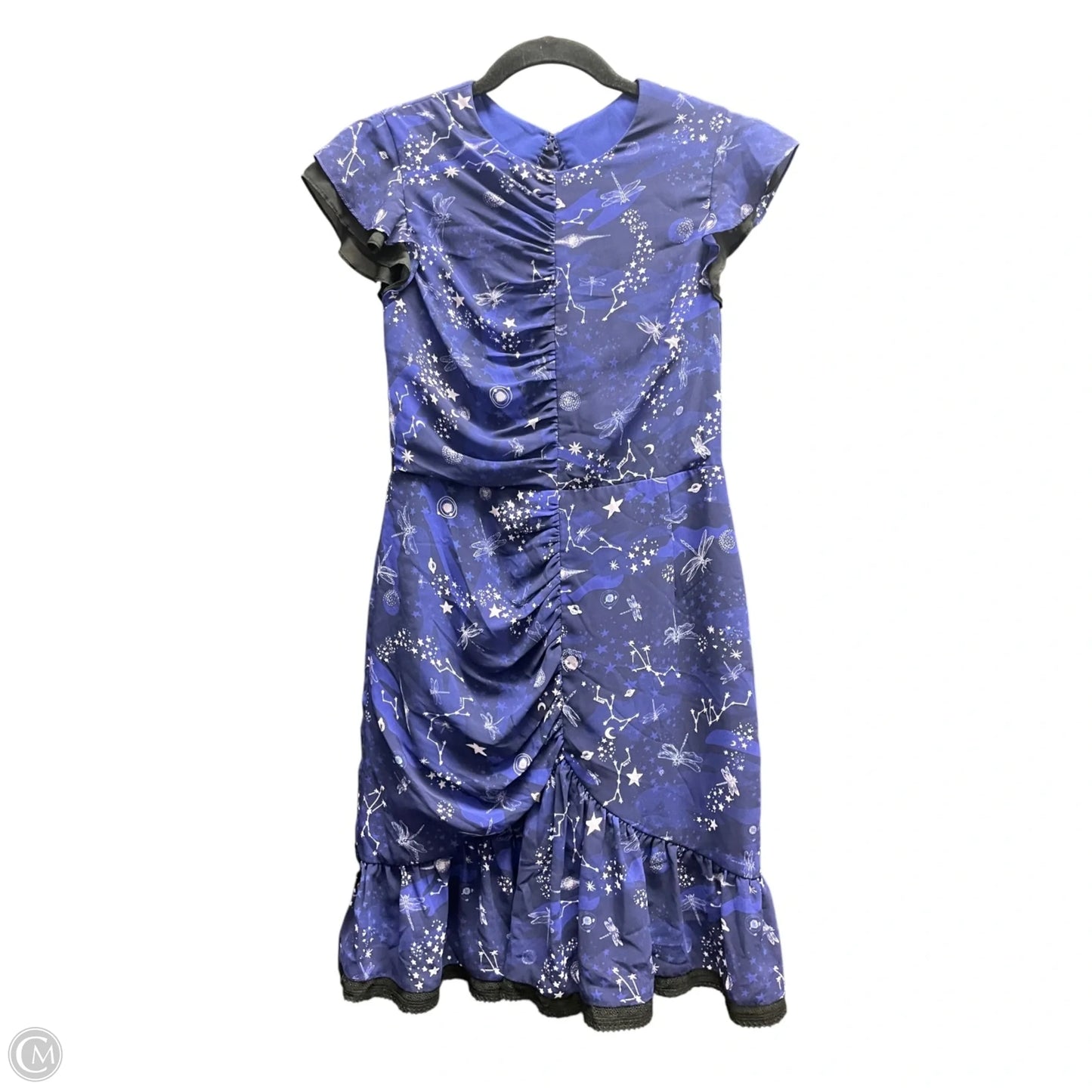 Dress Casual Short By THREE FLOOR In Black & Blue, Size: S