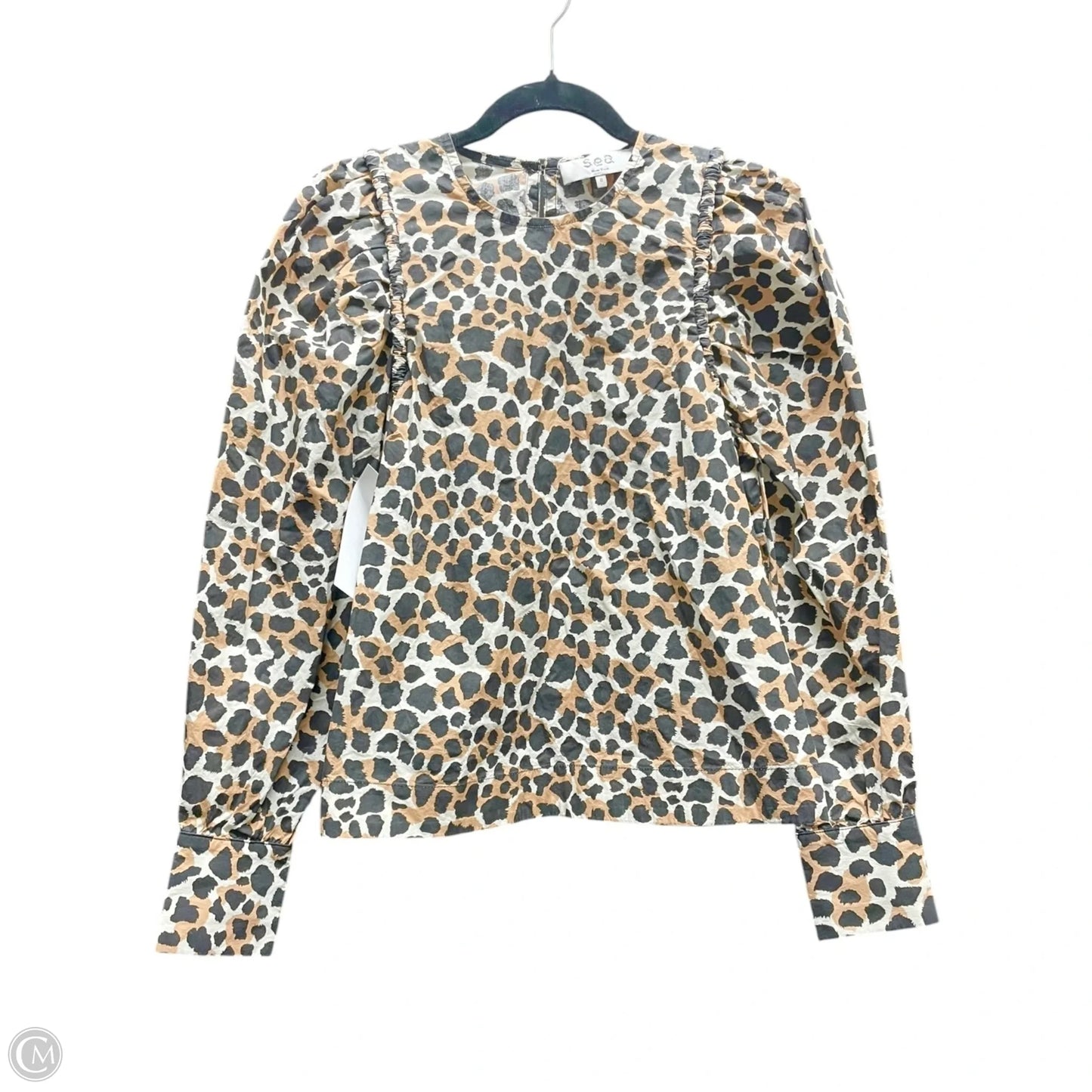Top Long Sleeve By SEA NEW YORK In Animal Print, Size: 0