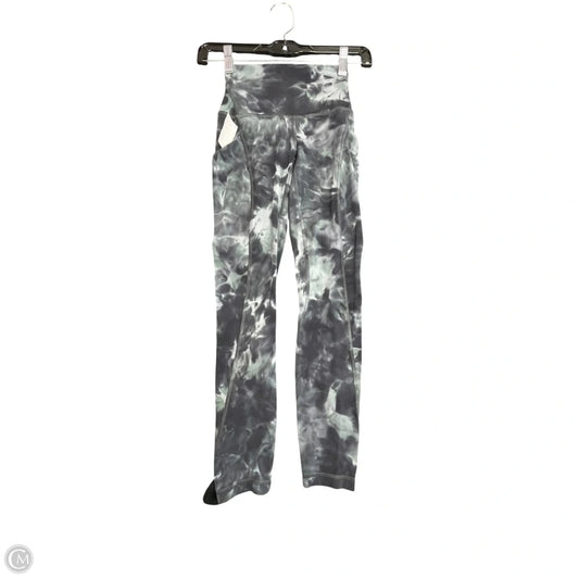Athletic Leggings By Lululemon In Black & Green, Size: 0