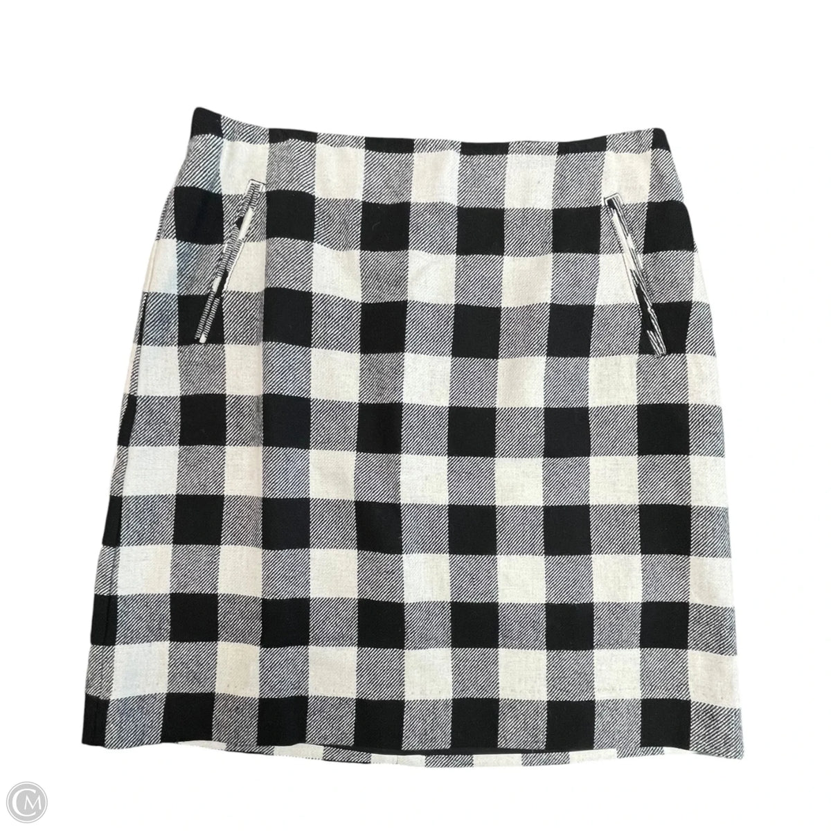 Skirt Midi By Talbots In Black & White, Size: 8