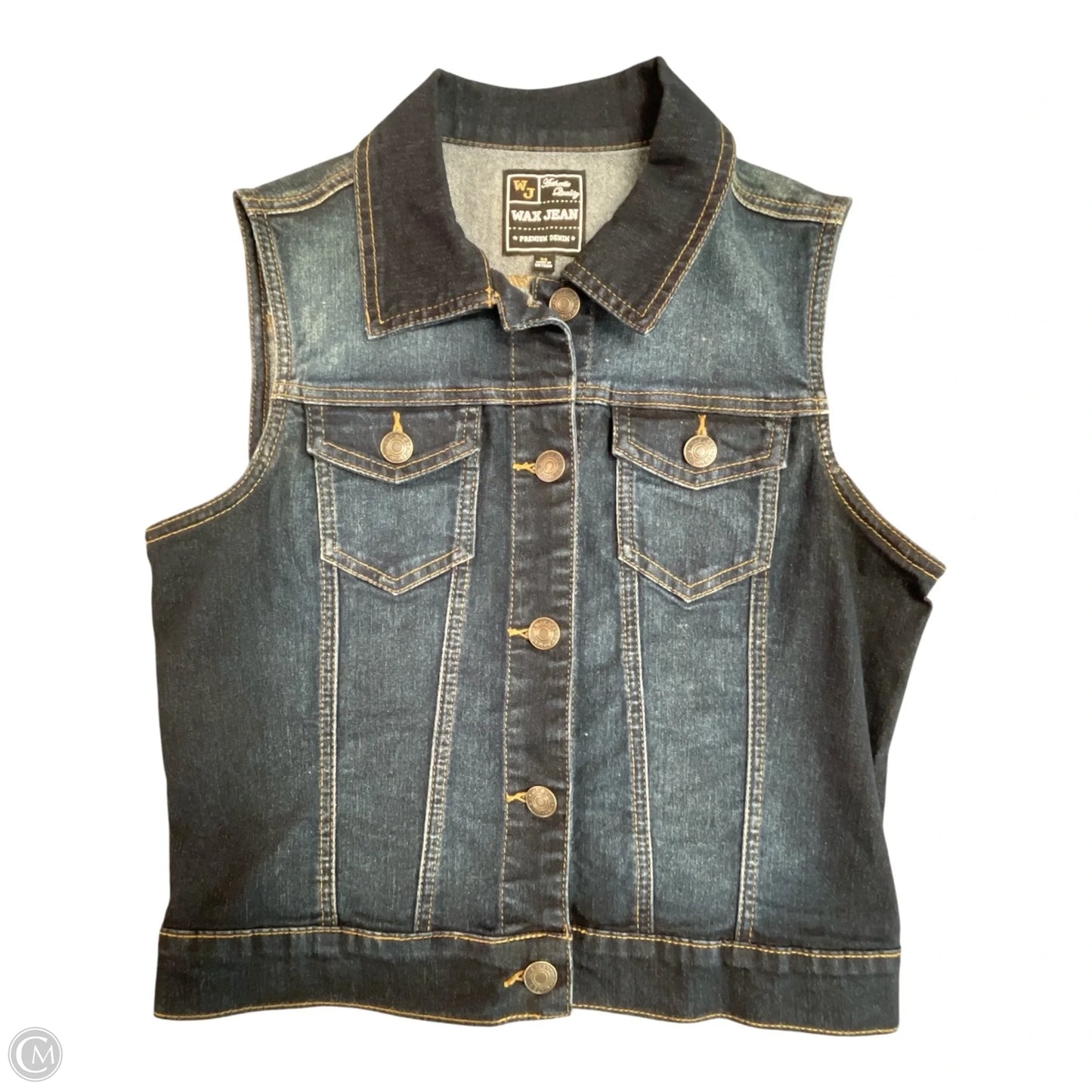 Vest Other By Wax Jean In Blue, Size: M