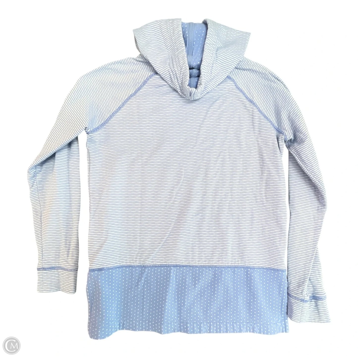 Sweatshirt Hoodie By Southern Tide In Blue & White, Size: Xs