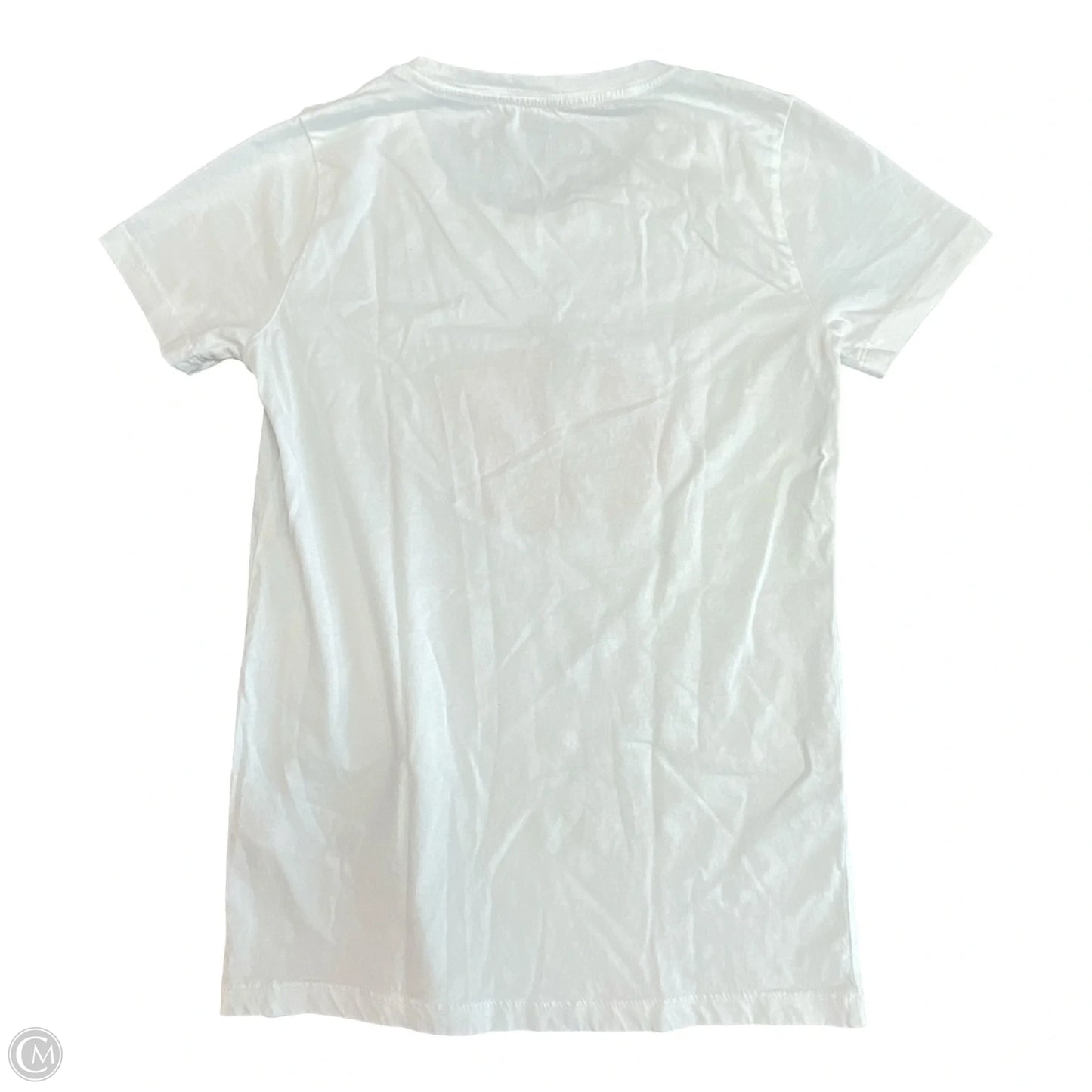Top Short Sleeve Basic By J. Crew In Orange & White, Size: Xxs