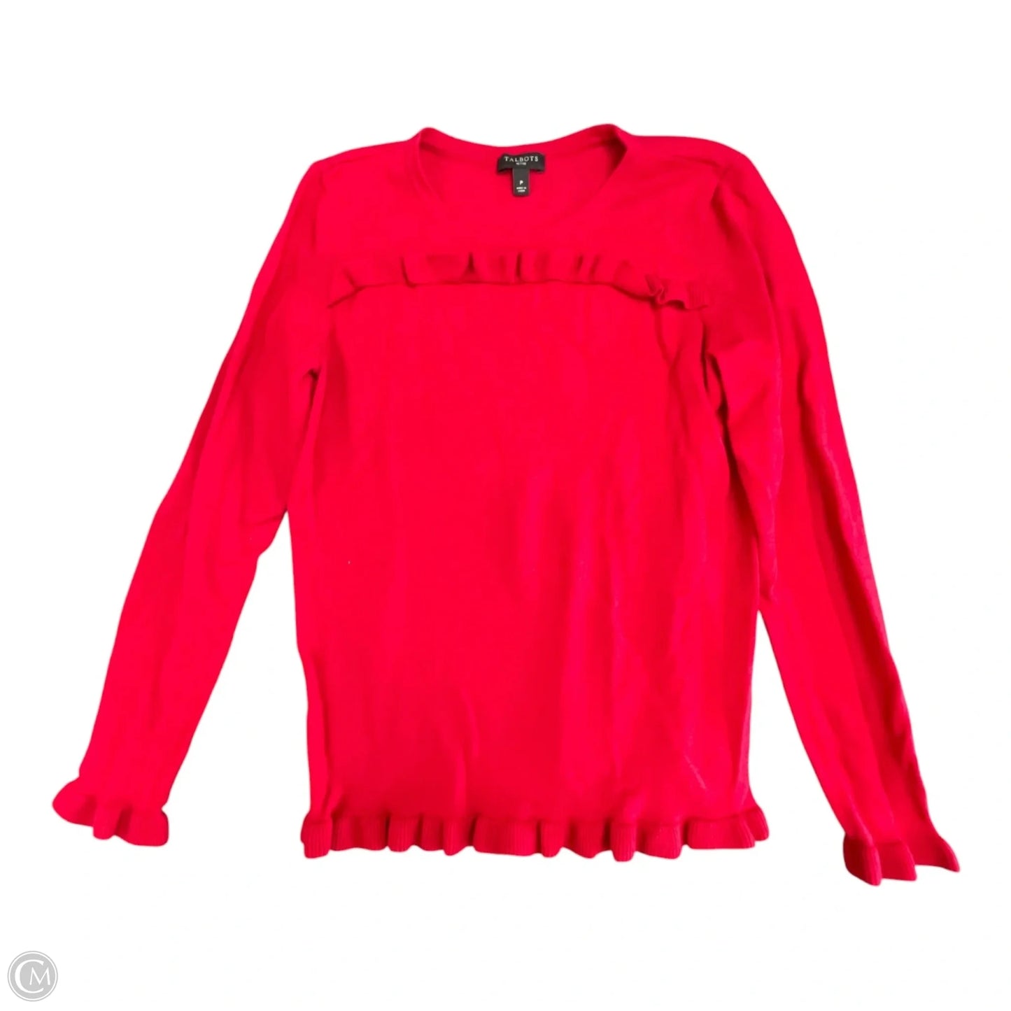 Sweater By Talbots In Red, Size: Sp