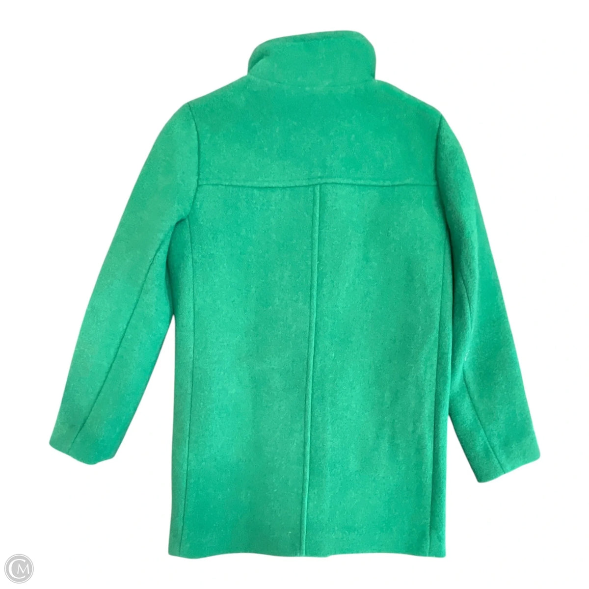 Coat Wool By J. Crew In Green, Size: 0
