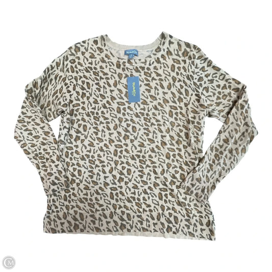 Top Long Sleeve By Style And Company In Animal Print, Size: Xl