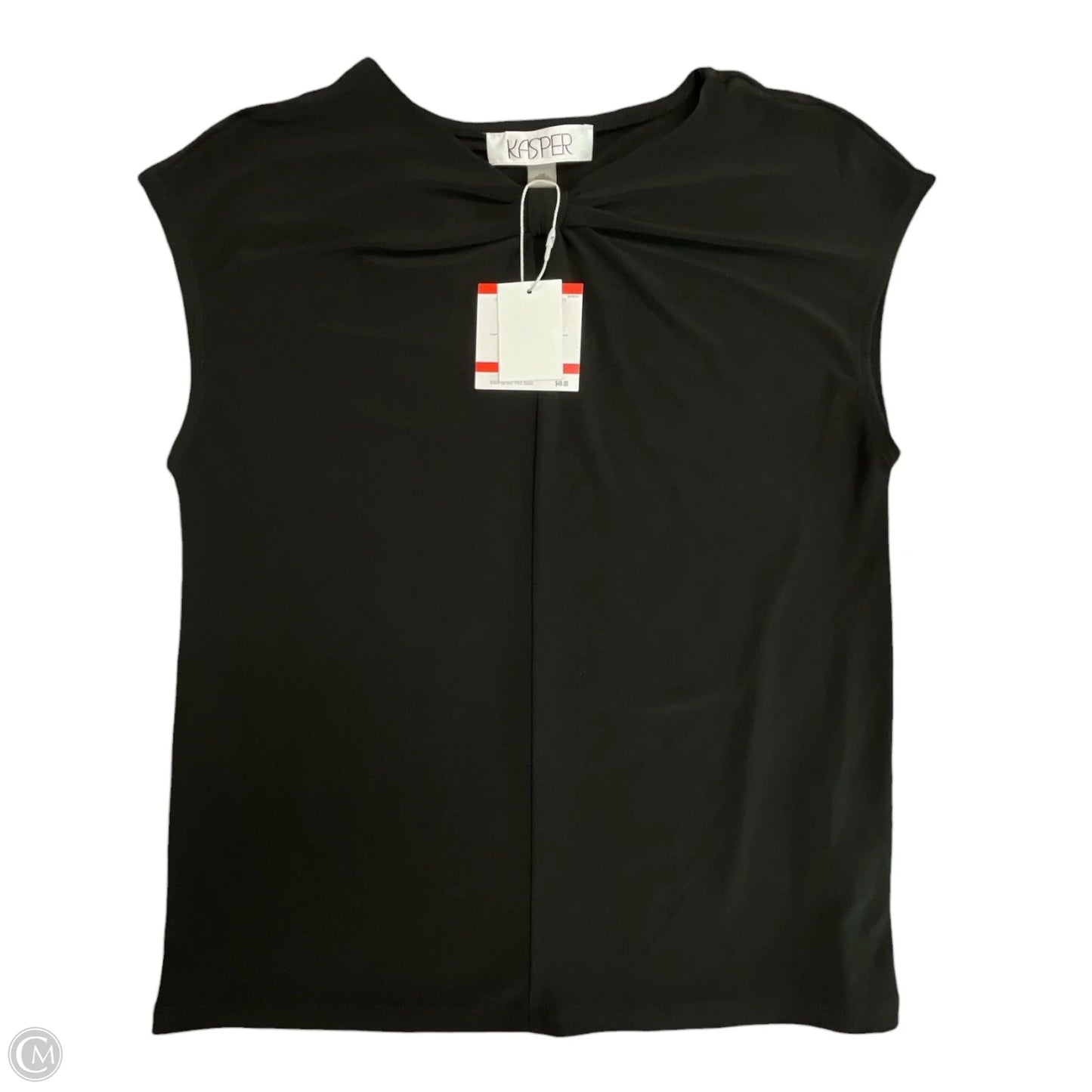 Top Sleeveless By Kasper In Black, Size: Xs