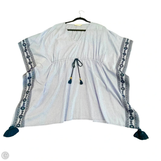 Tunic Designer By Tory Burch In Blue & White, Size: L