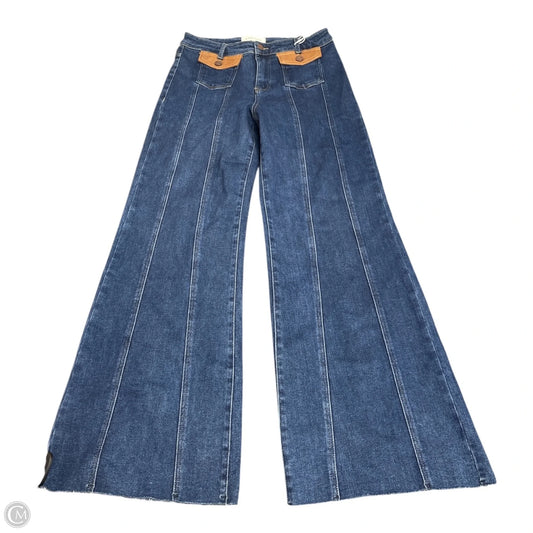 Jeans Wide Leg By Risen In Blue, Size: 8