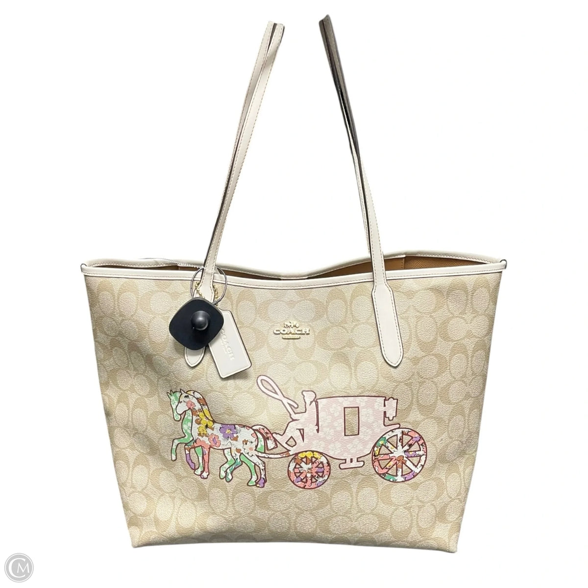 Tote Designer By Coach, Size: Medium