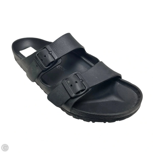 Sandals Flats By Birkenstock In Black, Size: 11.5