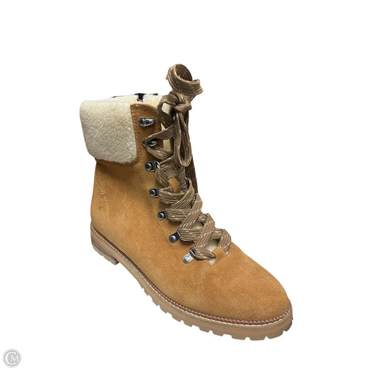Boots Snow By Lands End In Tan & White, Size: 7