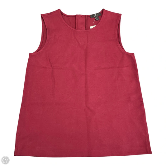 Top Sleeveless By J. Crew In Red, Size: Xs