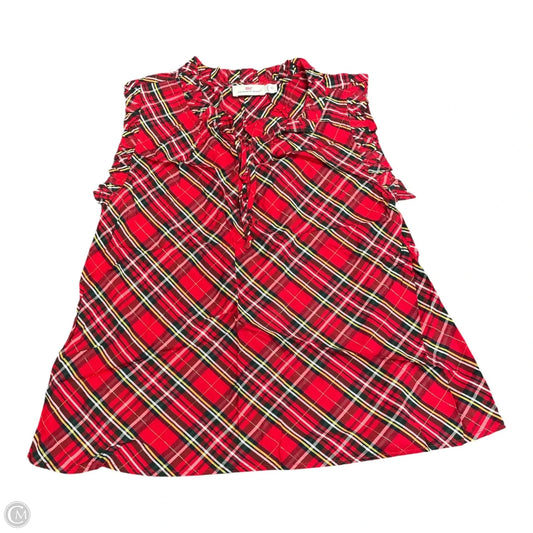 Top Sleeveless By Vineyard Vines In Red, Size: Xs