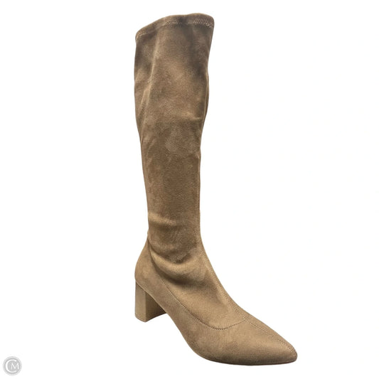 Boots Mid-calf Heels By Donald Pliner In Brown, Size: 9.5