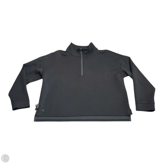 Sweatshirt Collar By Talbots In Black, Size: L