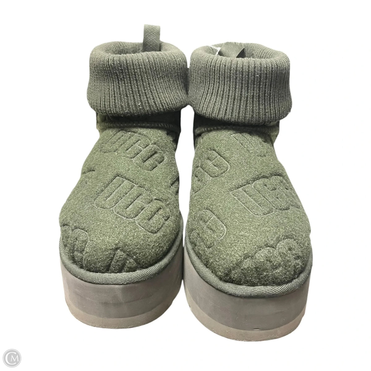 Boots Designer By Ugg In Green, Size: 8