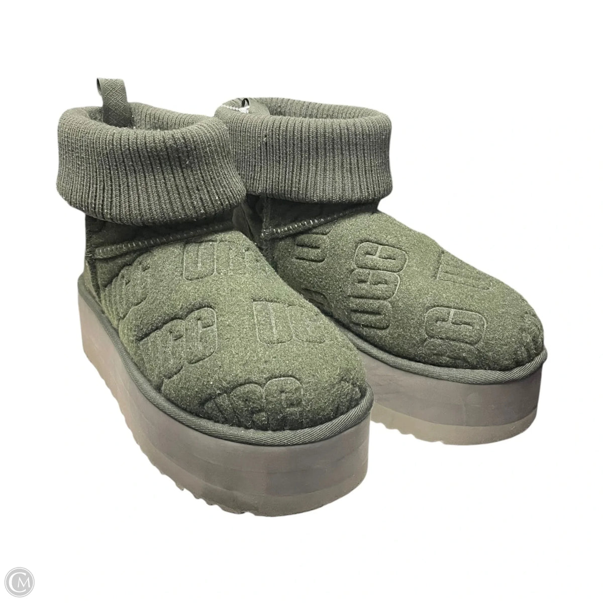Boots Designer By Ugg In Green, Size: 8