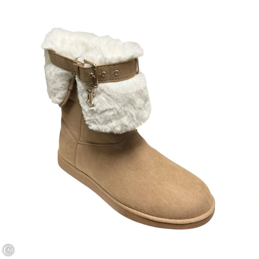Boots Snow By Juicy Couture In Tan & White, Size: 8.5