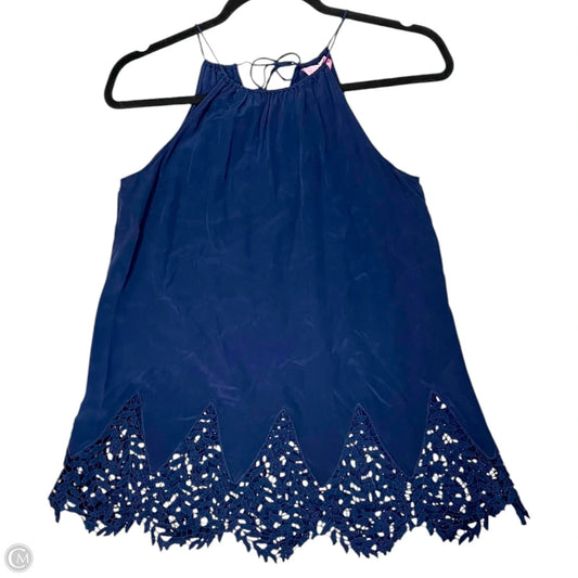 Top Sleeveless Designer By Lilly Pulitzer In Blue, Size: Xs