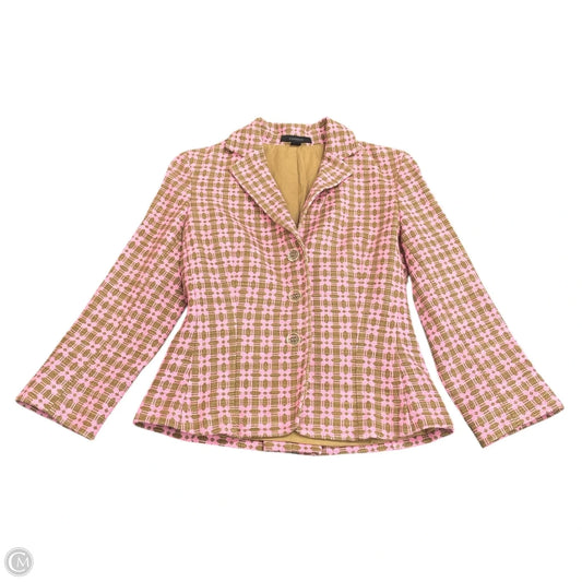 Blazer By Express In Pink & Tan, Size: 2