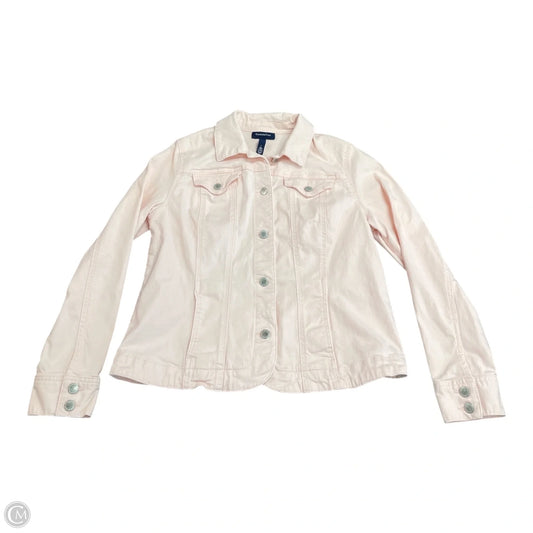 Jacket Denim By Charter Club In Pink, Size: L
