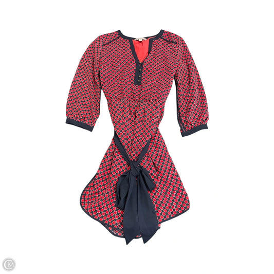 Dress Casual Short By Banana Republic In Blue & Red, Size: 4