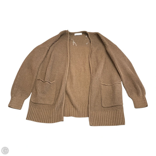 Sweater Cardigan By Zenana In Brown, Size: M