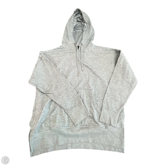 Athletic Sweatshirt Hoodie By Athletic Works In Grey, Size: M